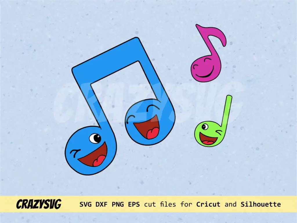 Cocomelon Music Notes SVG