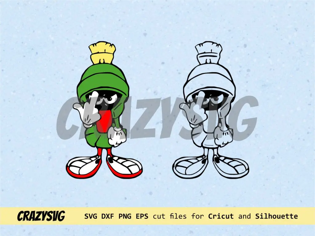 Marvin Martian Middle Finger SVG