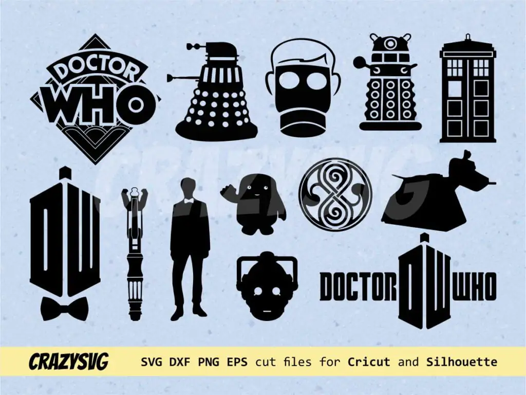 Doctor Who SVG Bundles PNG Image Dr Who Vector