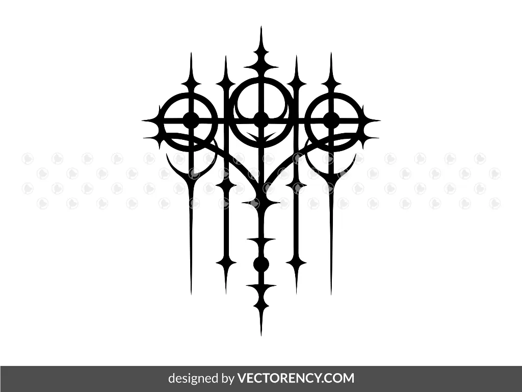 Divider Gothic Element Vector SVG