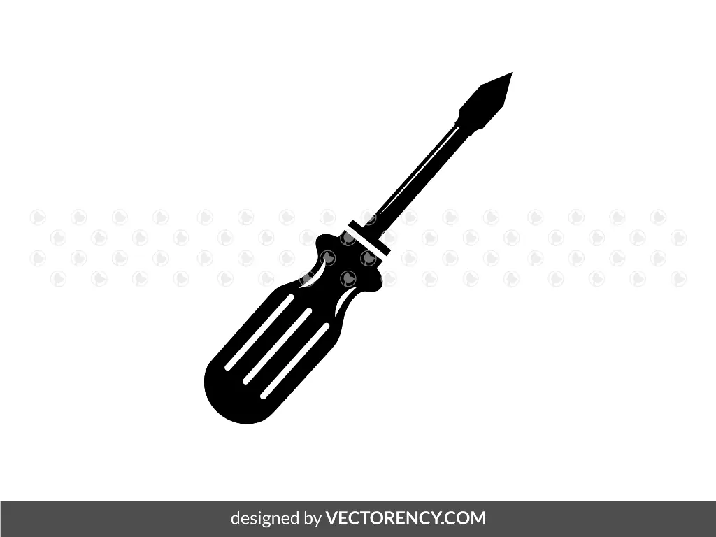 Screwdriver Silhouette Icon