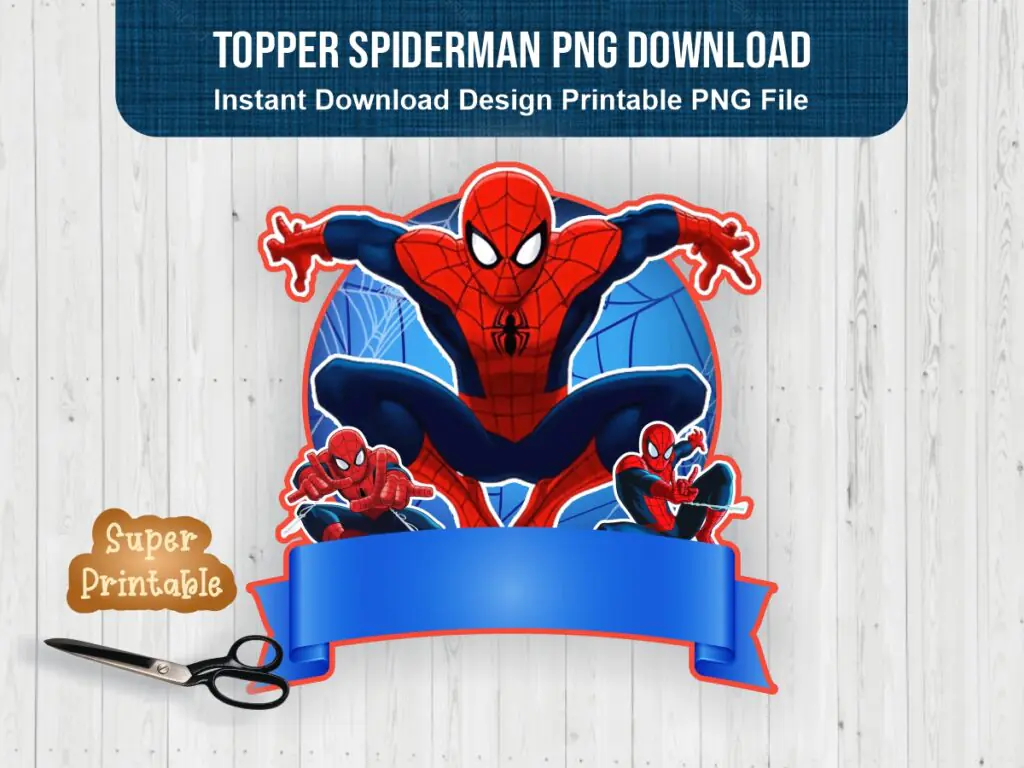 Topper Spiderman PNG Download