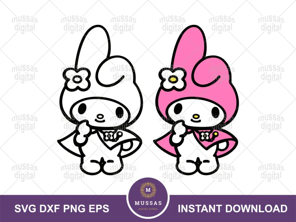 Melodi Character Kuromi PNG Vector SVG