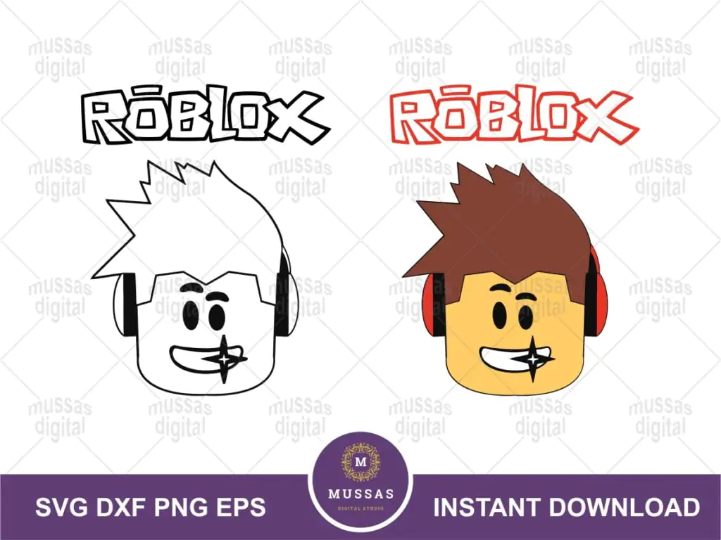 Roblox Faces SVG Cricut Cut File