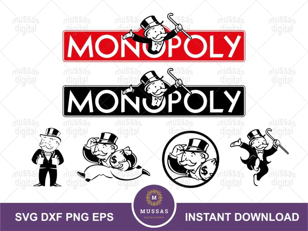 Monopoly Game Logo SVG Monopoly Man