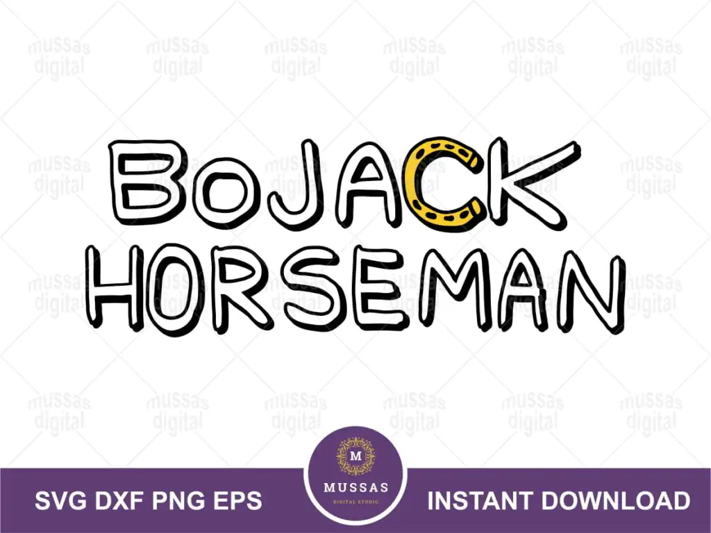 BoJack Horseman Logo SVG Cut File