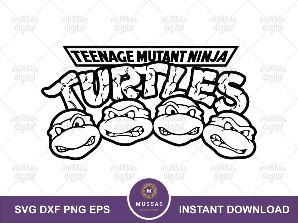 TMNT Teenage Mutant Ninja Turtles SVG