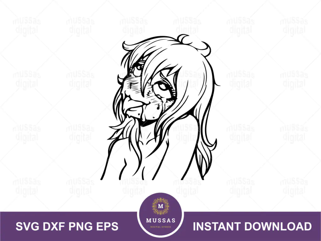 Ahegao Face Clipart, Anime, Ahegao SVG Cut File PNG Transparent