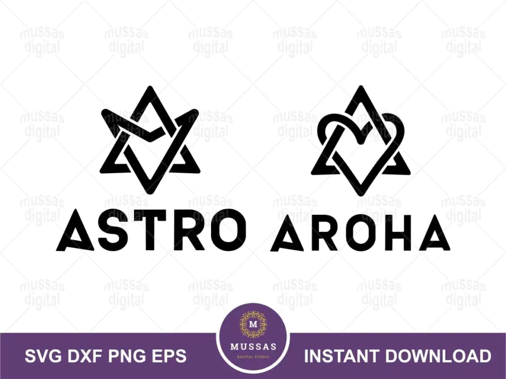 ASTRO x AROHA Logo SVG Vector Image