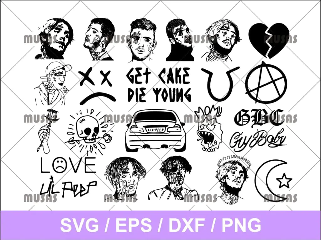 Lil Peep SVG