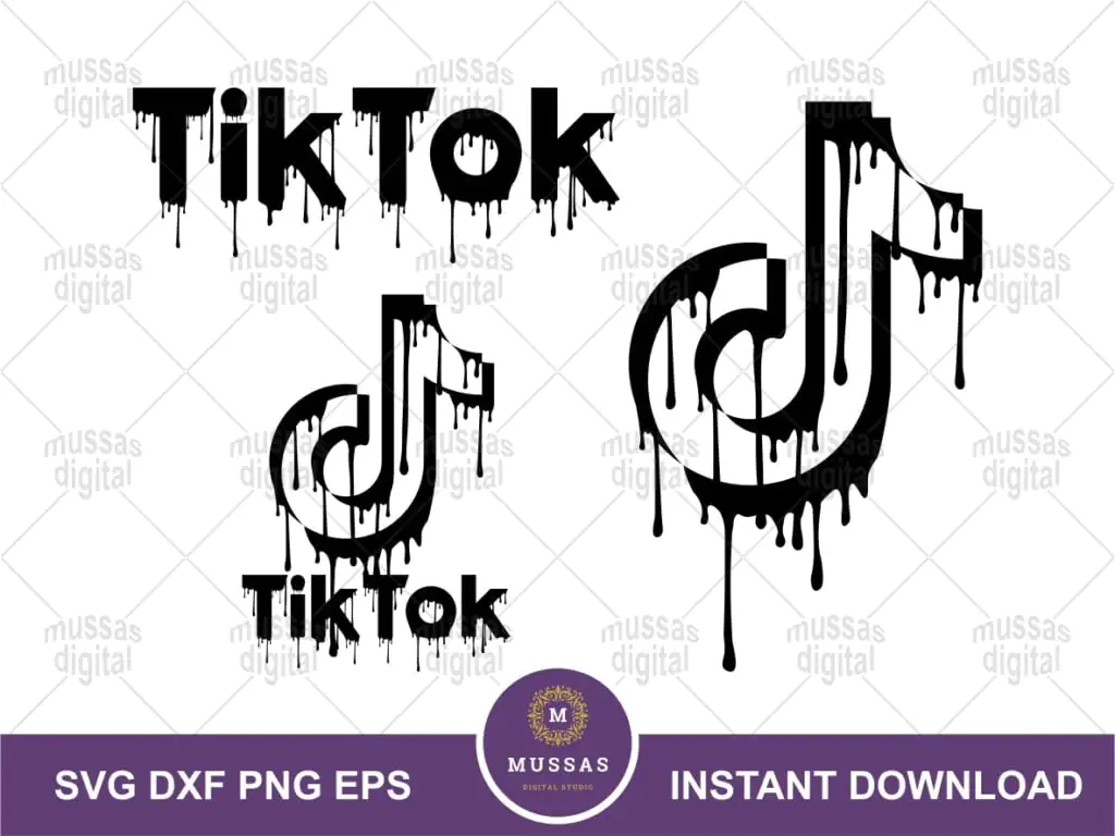 Tiktok Drip Tiktok Logo SVG Vector PNG