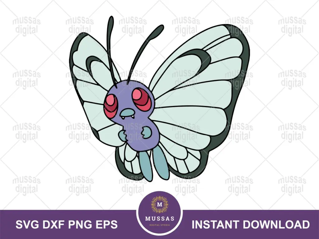 Butterfree SVG Pokemon PNG EPS Vector