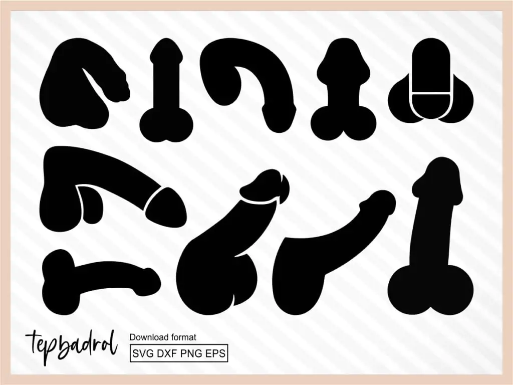 Penis SVG Bundle Silhouette