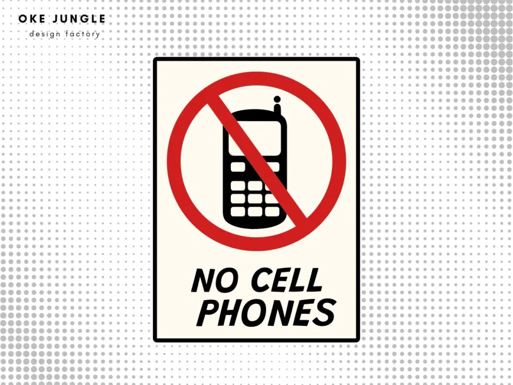 No Cell Phone Sign Gilmore Girls SVG Cricut