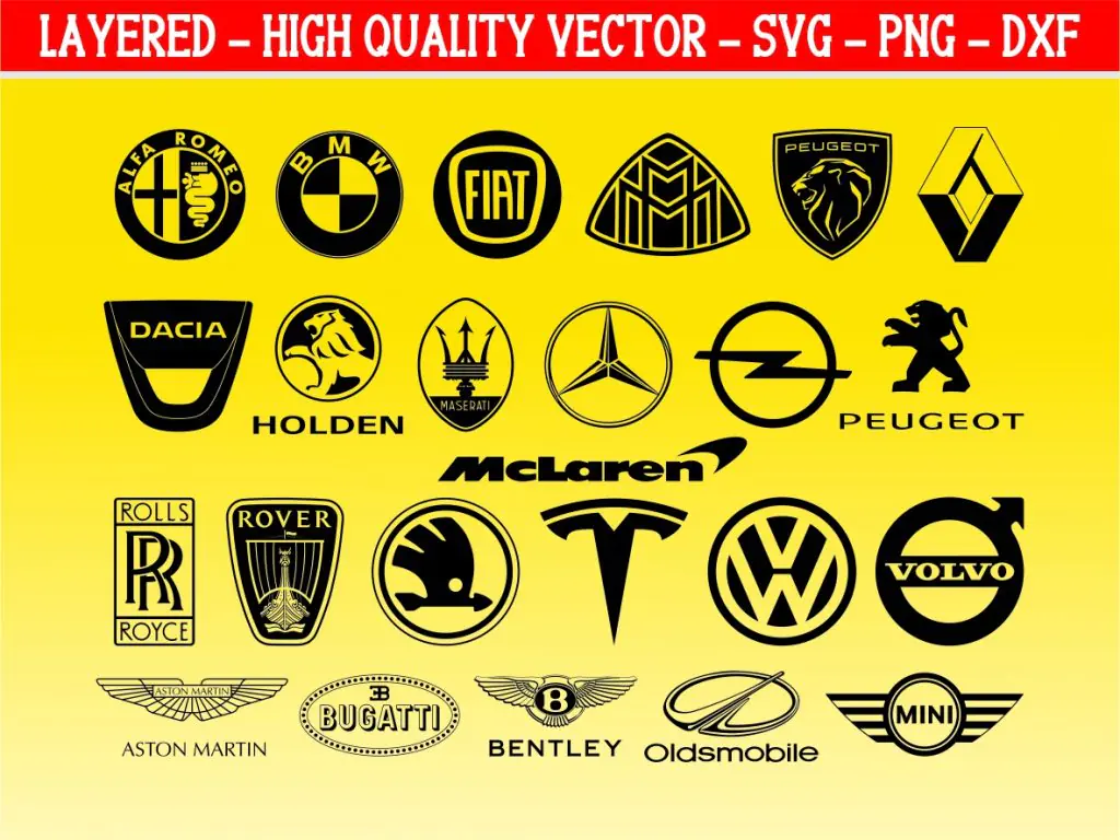 Europe Car Design Elements SVG Bundle