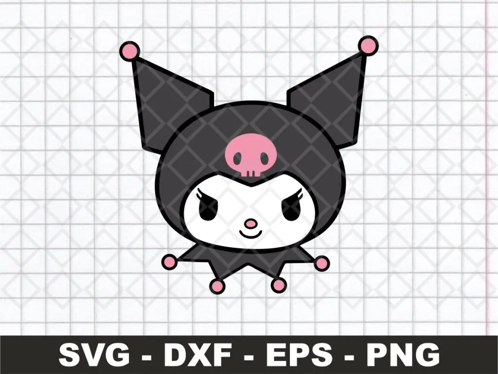 Kuromi Head Image Vector SVG