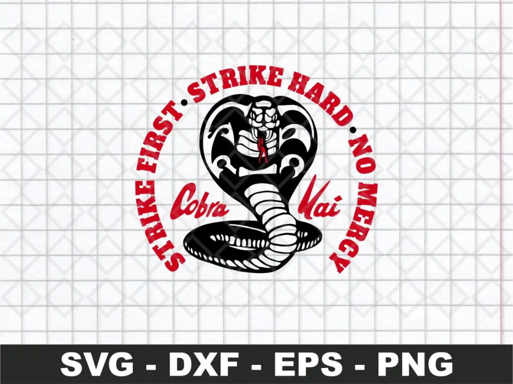 Cobra Kai Dojo Logo No Mercy SVG