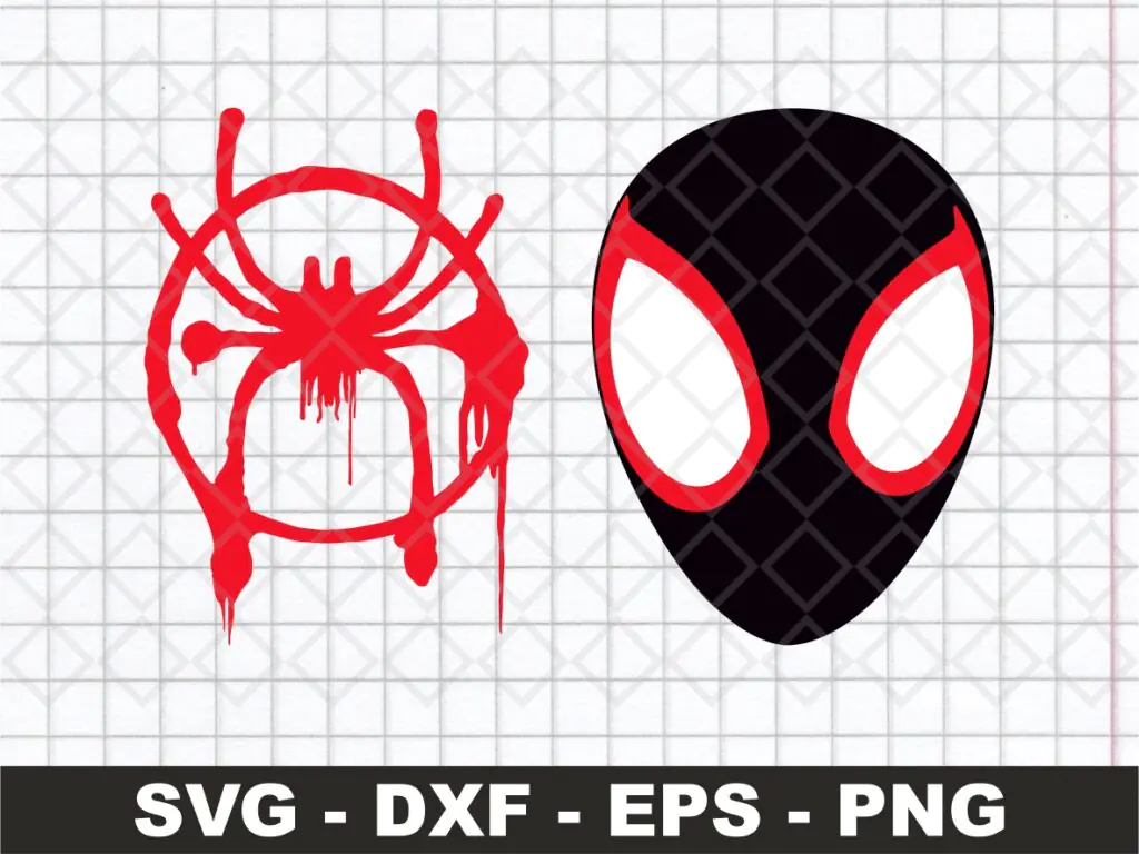 Miles Morales Spiderman Logo SVG