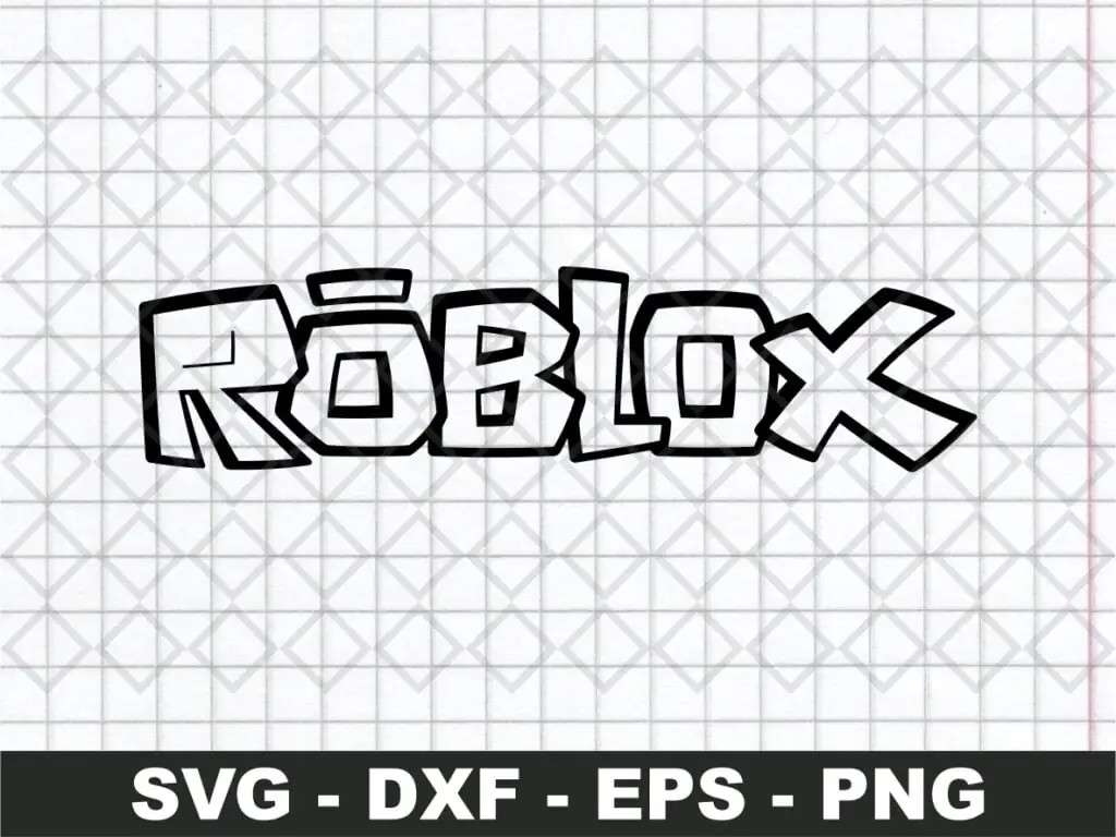 Roblox Logo Font Outline SVG Vector Files