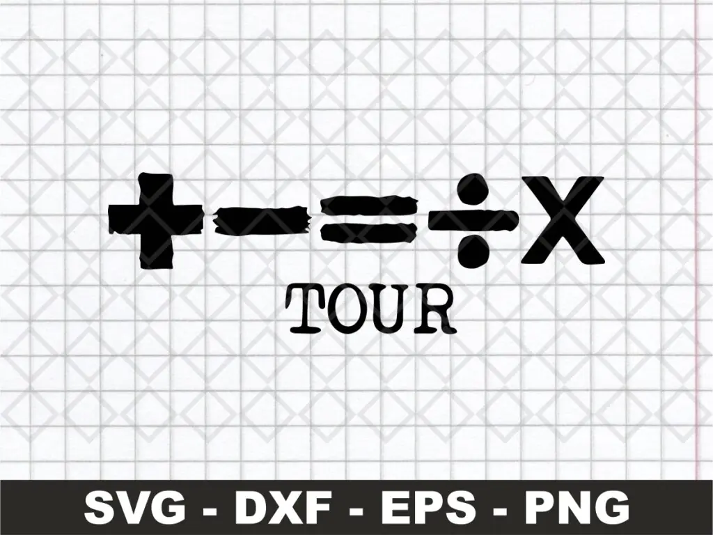 Ed Sheeran Mathematics Tour SVG