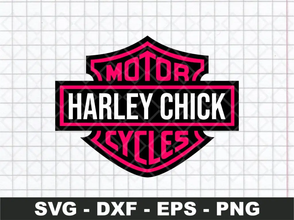 Pink Harley Davidson SVG Cricut