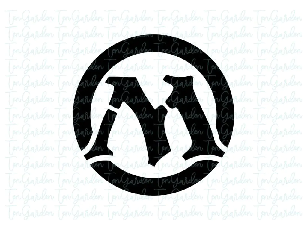 Magic The Gathering M Symbol Digital Cut File SVG Cricut