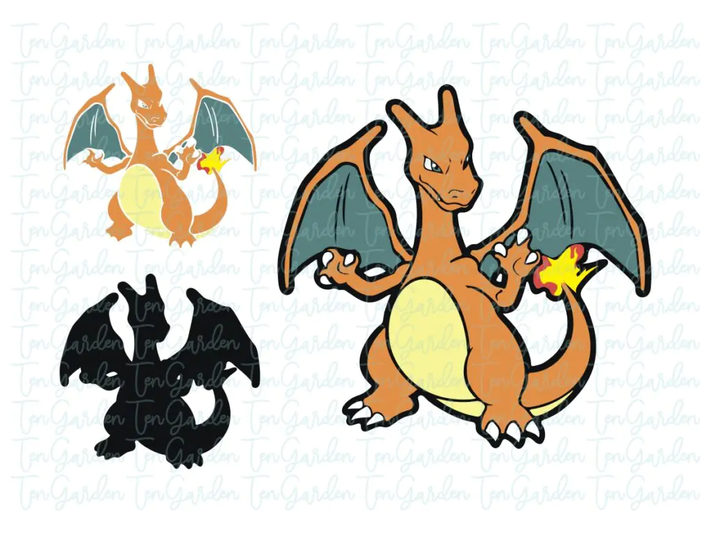 Charizard Pokemon SVG – Layered Easy to Use